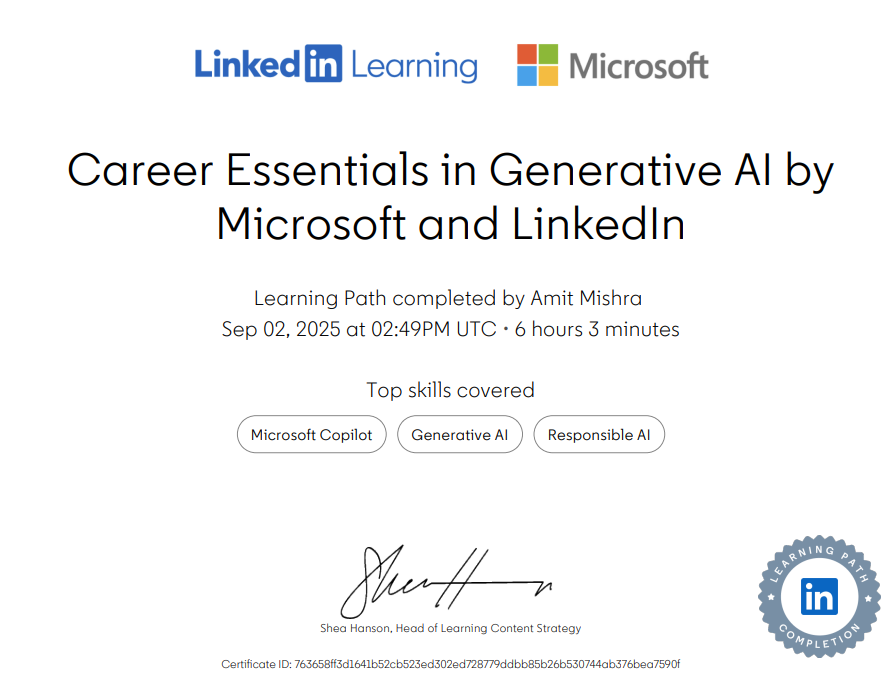 Career Essentials in Data Analysis certificate